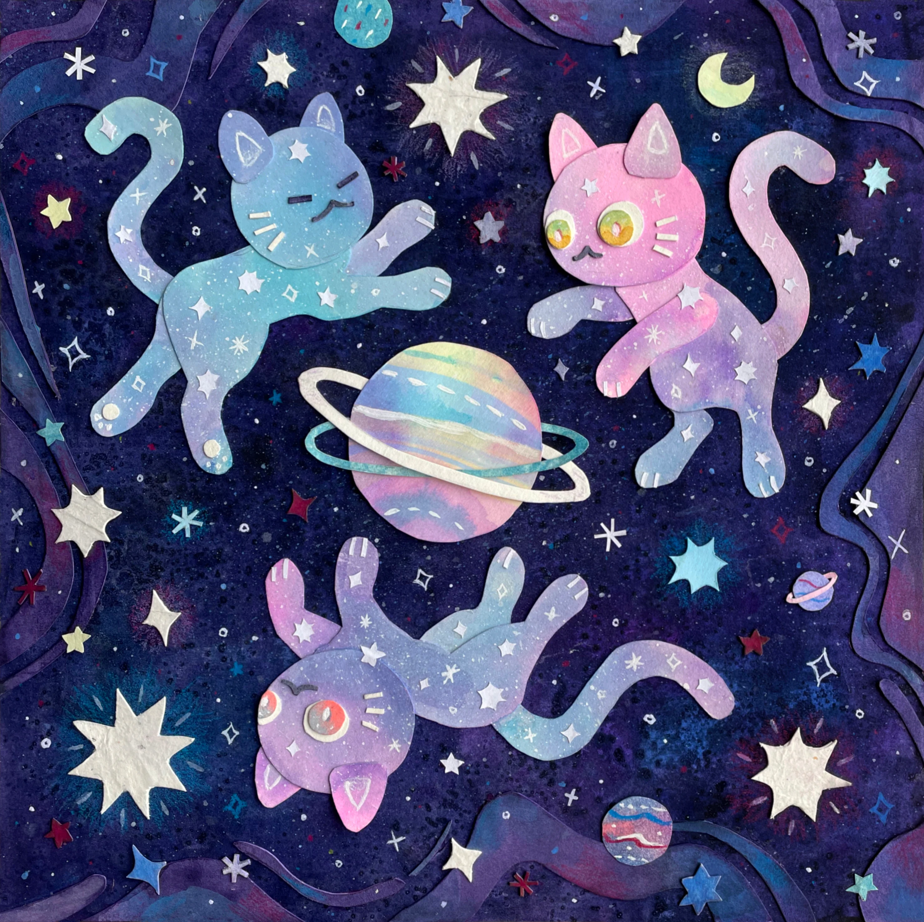 Tinna Guo - "Playtime in Space" art print
