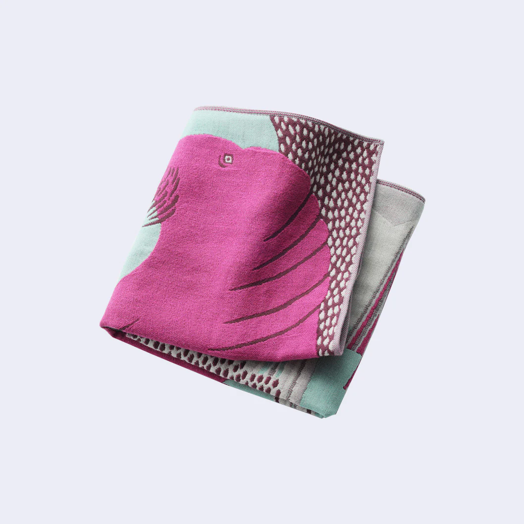 Walrus Large Square Handkerchief/Bandana (Mint and Fuchsia) - Image 2