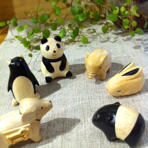 Wooden Animal Figure - Bison - Image 3