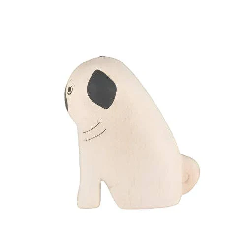 Wooden Animal Figure - Pug - Image 2