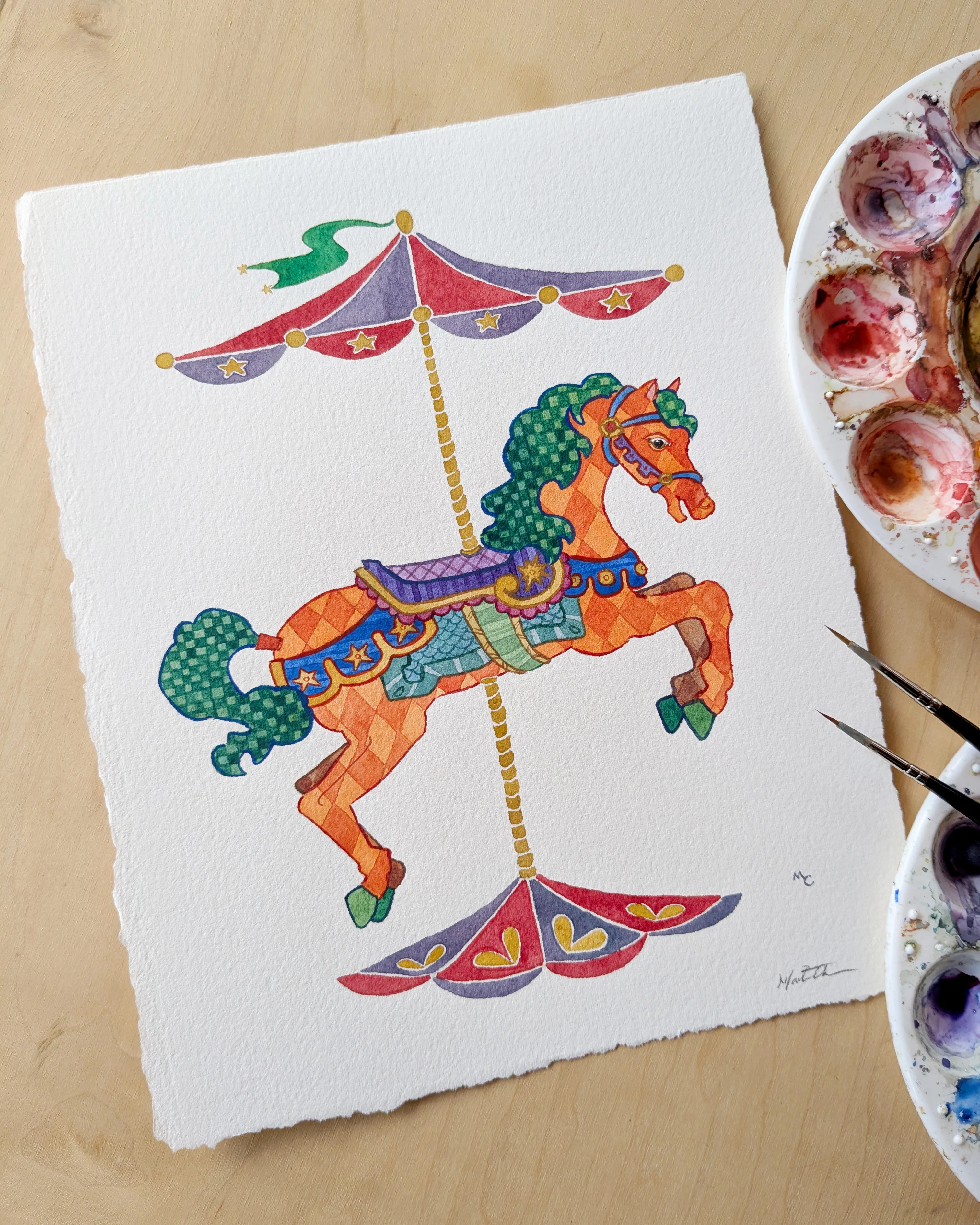 Year of the Horse 2026 - Marika Chew - "Year of the Carousel Horse" - Image 2