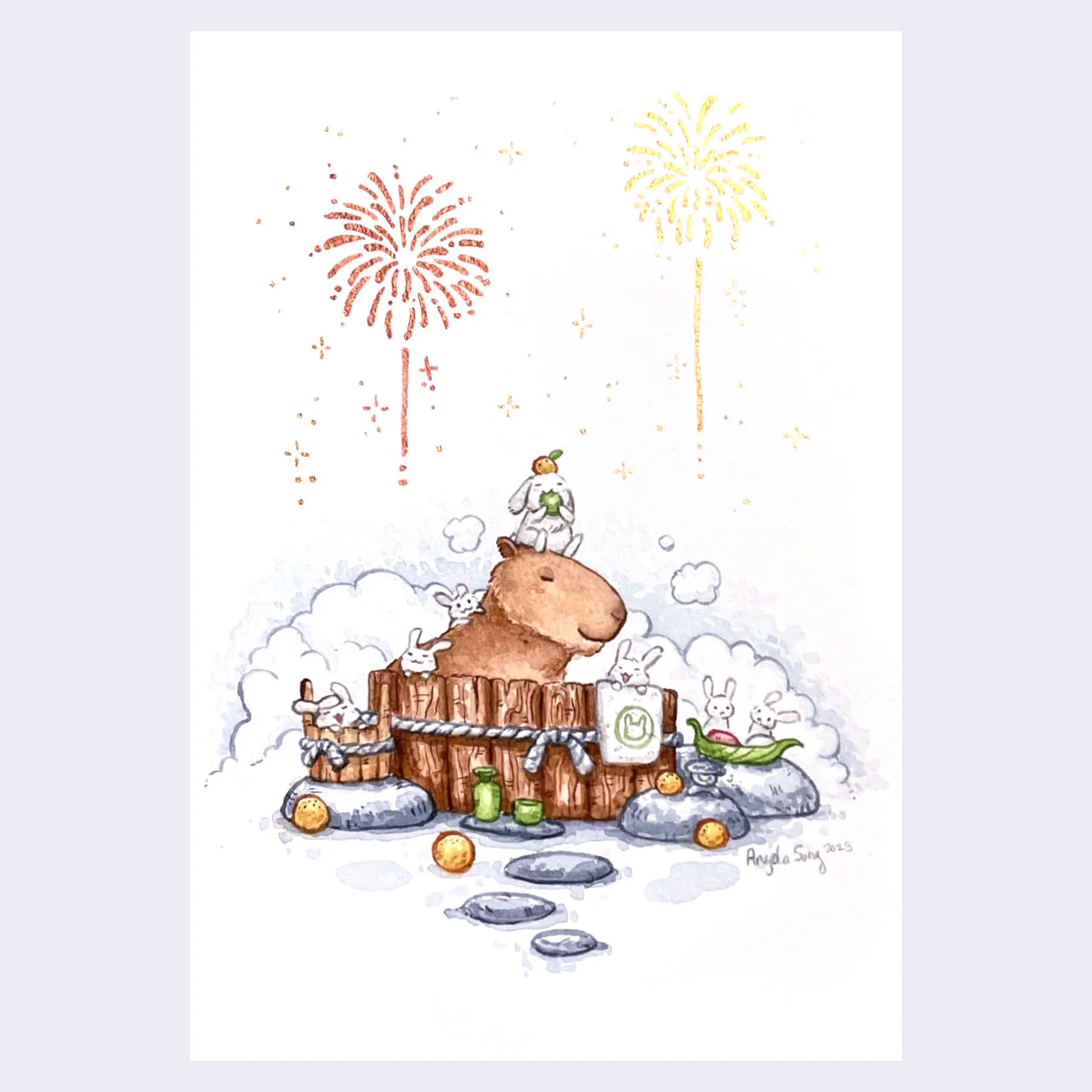 Year of the Rabbit 2023 - Angela Song - "Onsen Party"