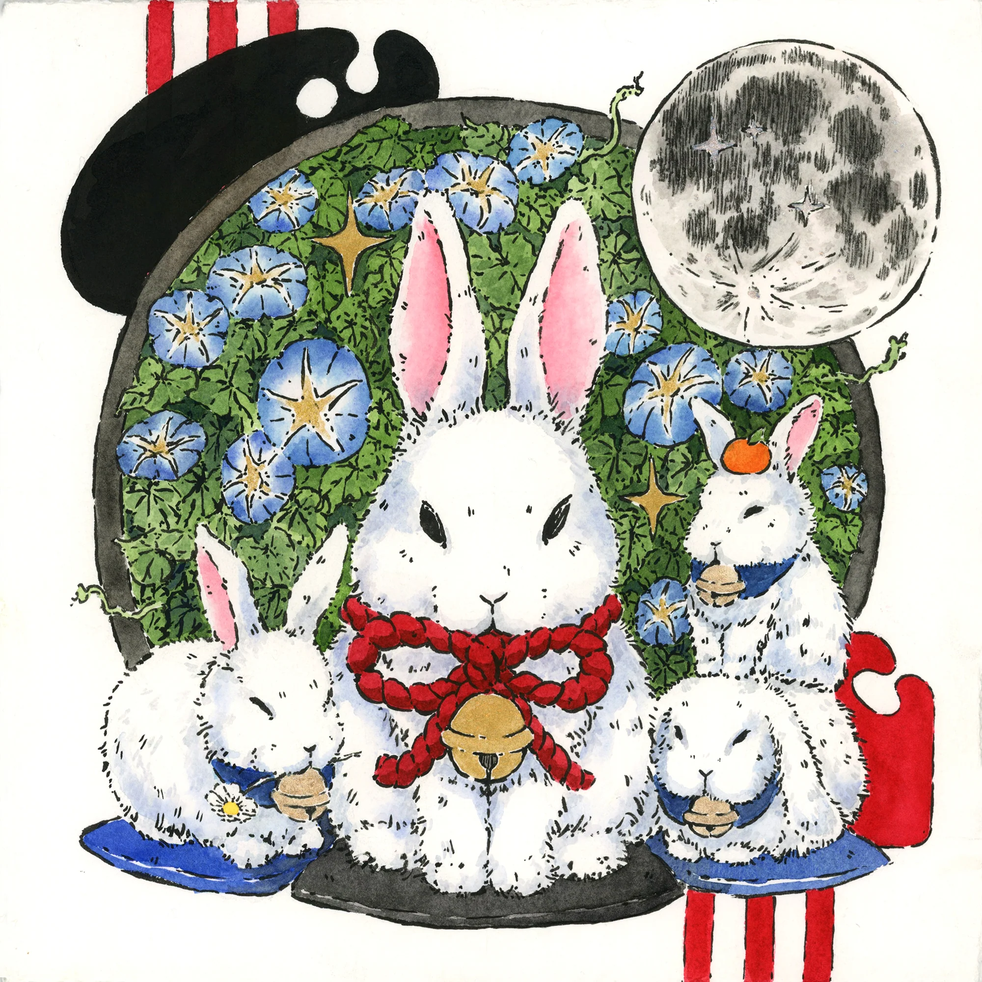 Year of the Rabbit 2023 - Kelly Yamagishi - "White Rabbits”
