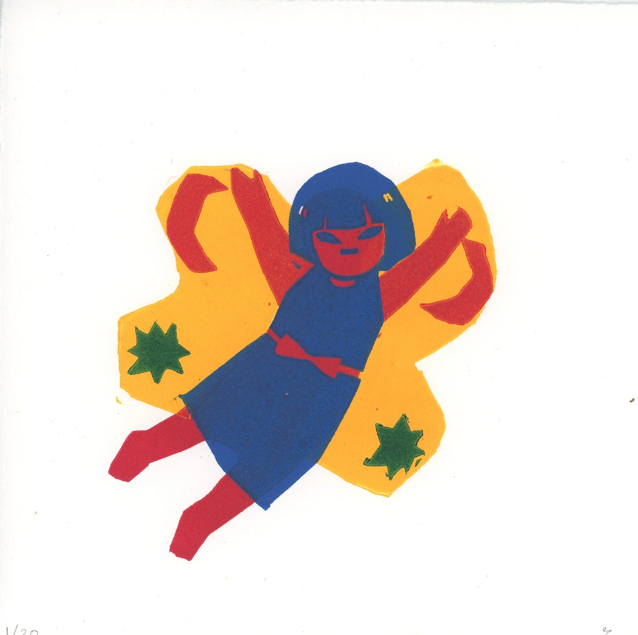 Yokai 2024 - Thao - “I Woke Up And I Was A Butterfly” Linocut Print