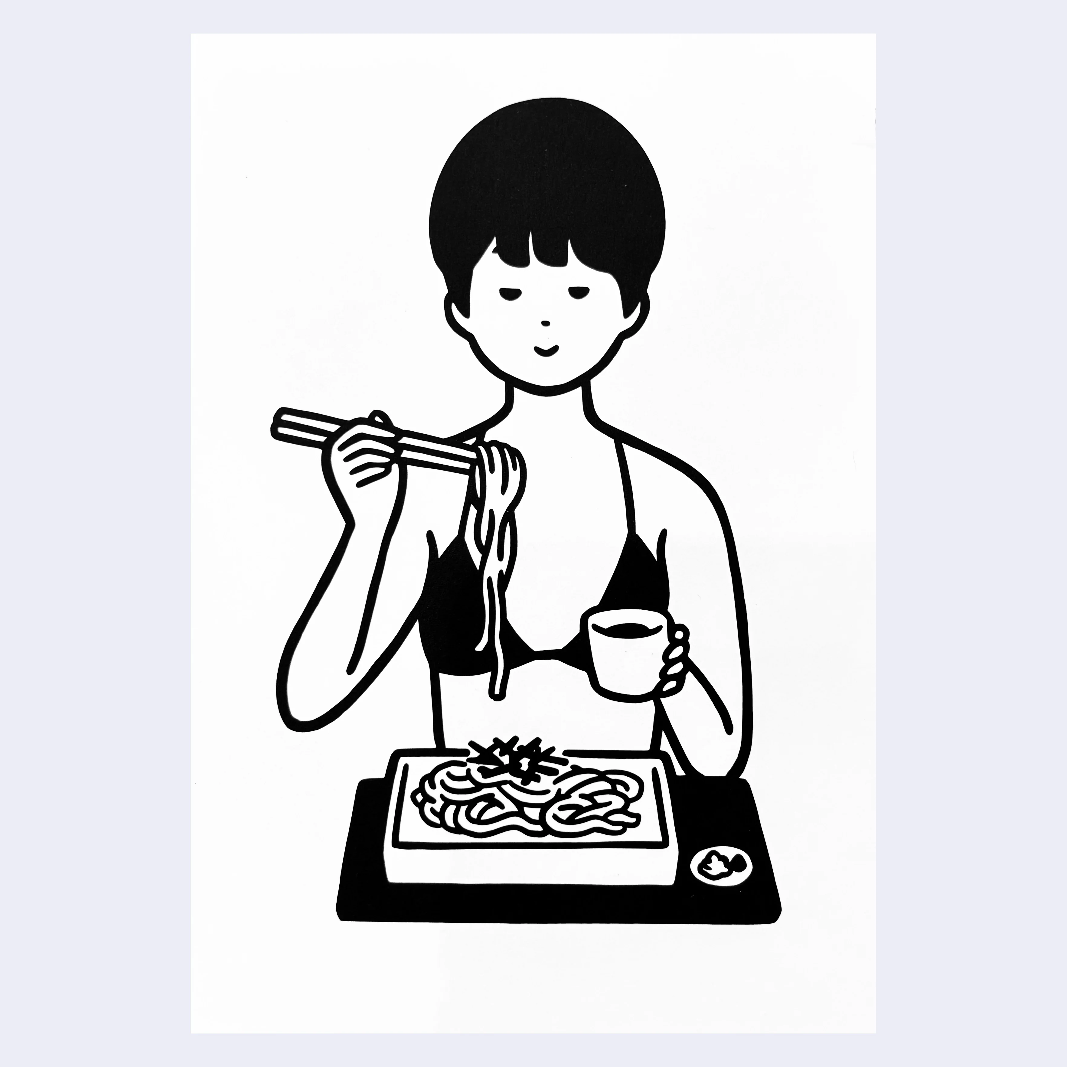 Yutanpo - Japanese Popular Foods w/ Bikini Girls Postcard Set - Image 2