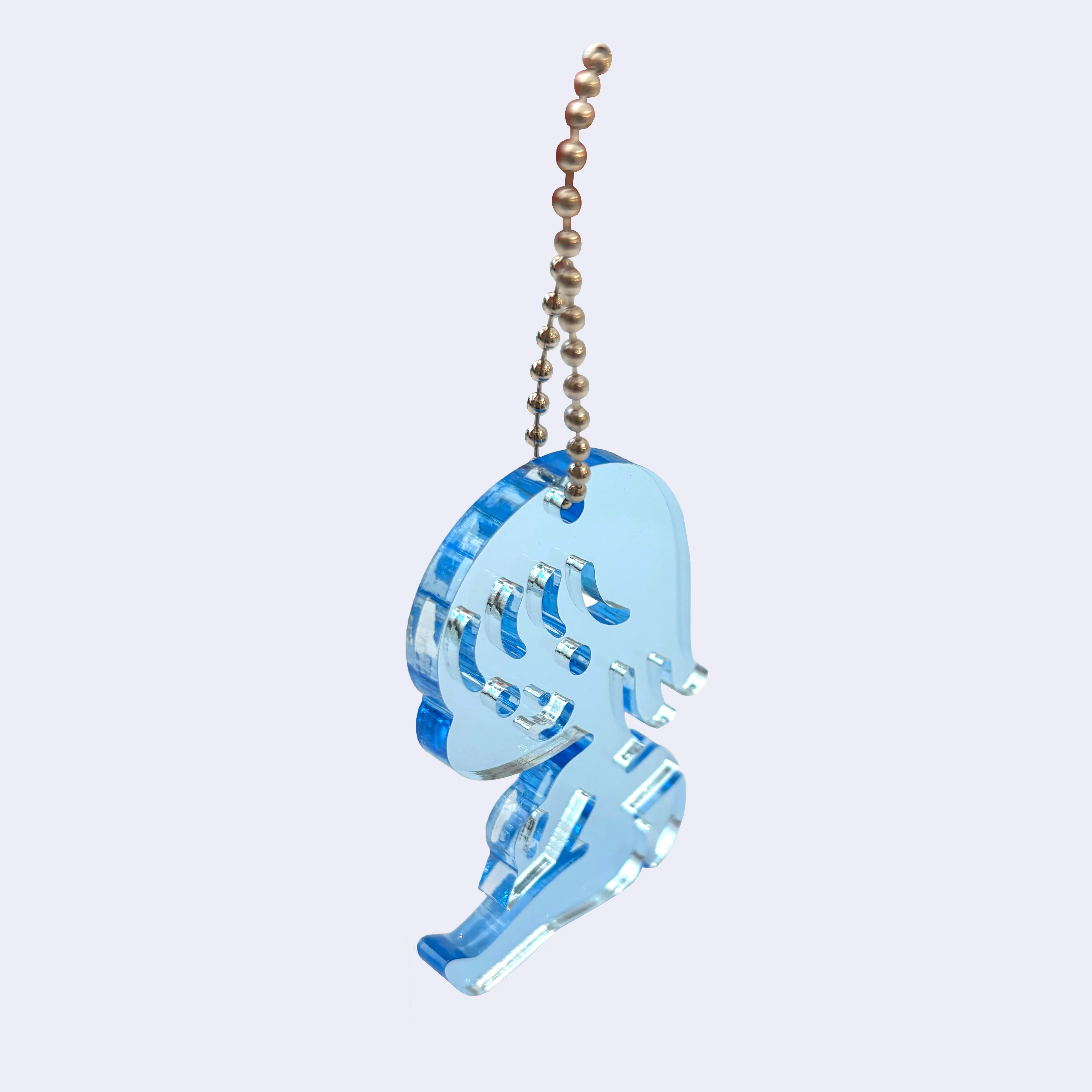 Yutanpo - Swinging Girl Mascot Acrylic Keychain (Blue) - Image 2